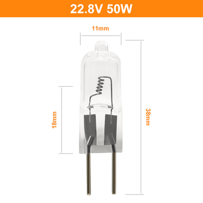22.8V do hospital baixo da lâmpada G6.35 de Bipin do bulbo de halogênio de 50 watts ampolas cirúrgicas
