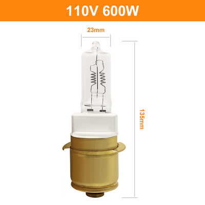 110V bulbo de halogênio de 600 watts para os faróis locomotivos P40s/41 do halogênio de quartzo da luz da cauda do carro