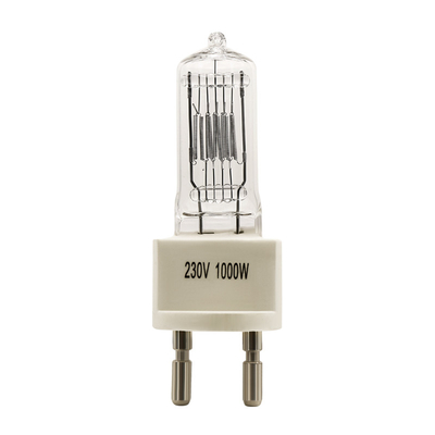 Bulbo de halogênio do tungstênio de quartzo G9.5 lâmpadas de Sstv do estúdio de 1000 watts 230v 117mm