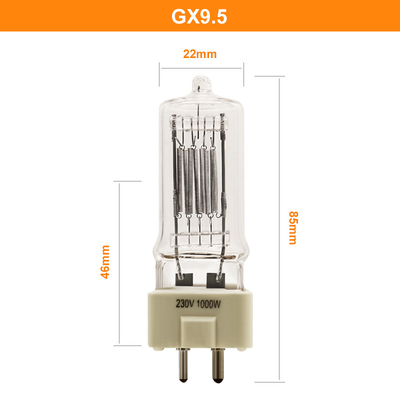 Lâmpada da luz de bulbo Gx9.5 do halogênio de Marine Searchlight 1000w 230v do barco