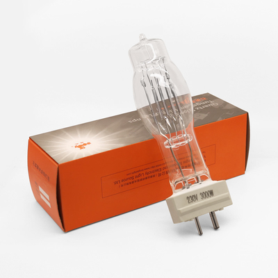 Lâmpada 3200k Marine Searchlight Bulbs With Radiator do halogênio de quartzo de GY16 3000W