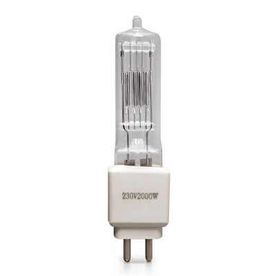 lâmpada G15 3200K de quartzo do bulbo de halogênio de 110V 230v 2000w para o teatro do estúdio cinematográfico
