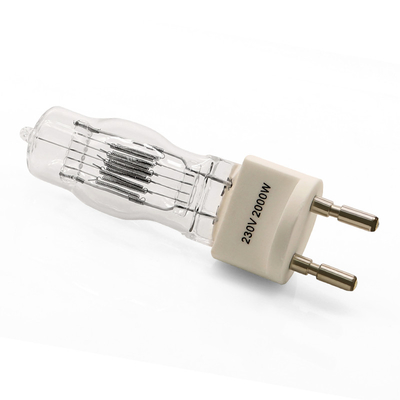 ampola terminada 3200k do halogênio da lâmpada de 230v 2000w G22 única 300Hours
