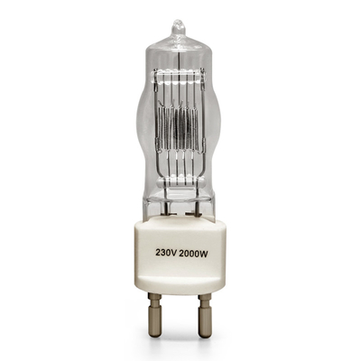 ampola terminada 3200k do halogênio da lâmpada de 230v 2000w G22 única 300Hours