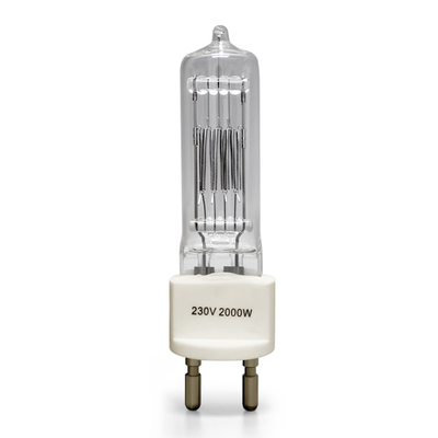 Bi Pin Halogen Lamp Explosion Proof do bulbo de halogênio de quartzo de 230v 2000w G22