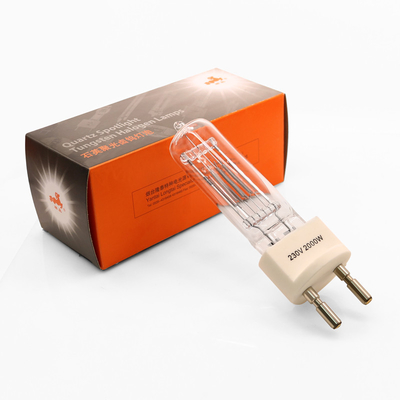Bi Pin Halogen Lamp Explosion Proof do bulbo de halogênio de quartzo de 230v 2000w G22