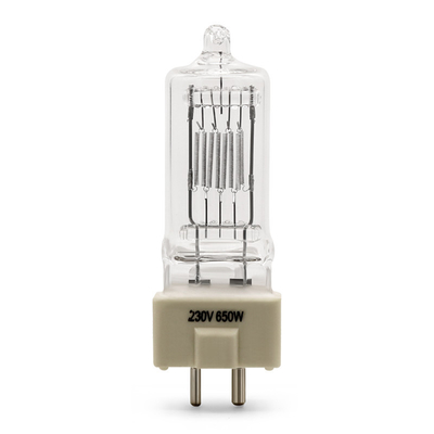 fase ótica 3400K teatral 300H da lâmpada da exposição do halogênio de 230V 650W GX9.5 20000 lúmens