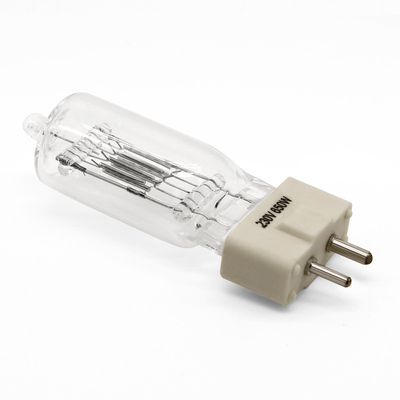 fase ótica 3400K teatral 300H da lâmpada da exposição do halogênio de 230V 650W GX9.5 20000 lúmens