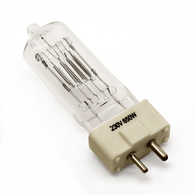 fase ótica 3400K teatral 300H da lâmpada da exposição do halogênio de 230V 650W GX9.5 20000 lúmens