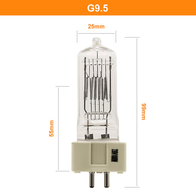 Pin das ampolas dois do halogênio da lâmpada G9.5 de quartzo de 230V 1000w