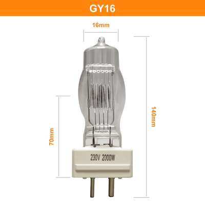 Lâmpada terminada 230v do halogênio de GY16 2000w única para Osram 64788 CP/72 FTM