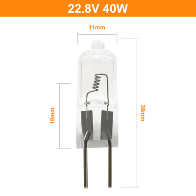 substituição da lâmpada OSRAM 64291 XIR do iodo de quartzo do bulbo de halogênio G6.35 de 22.8V 40w